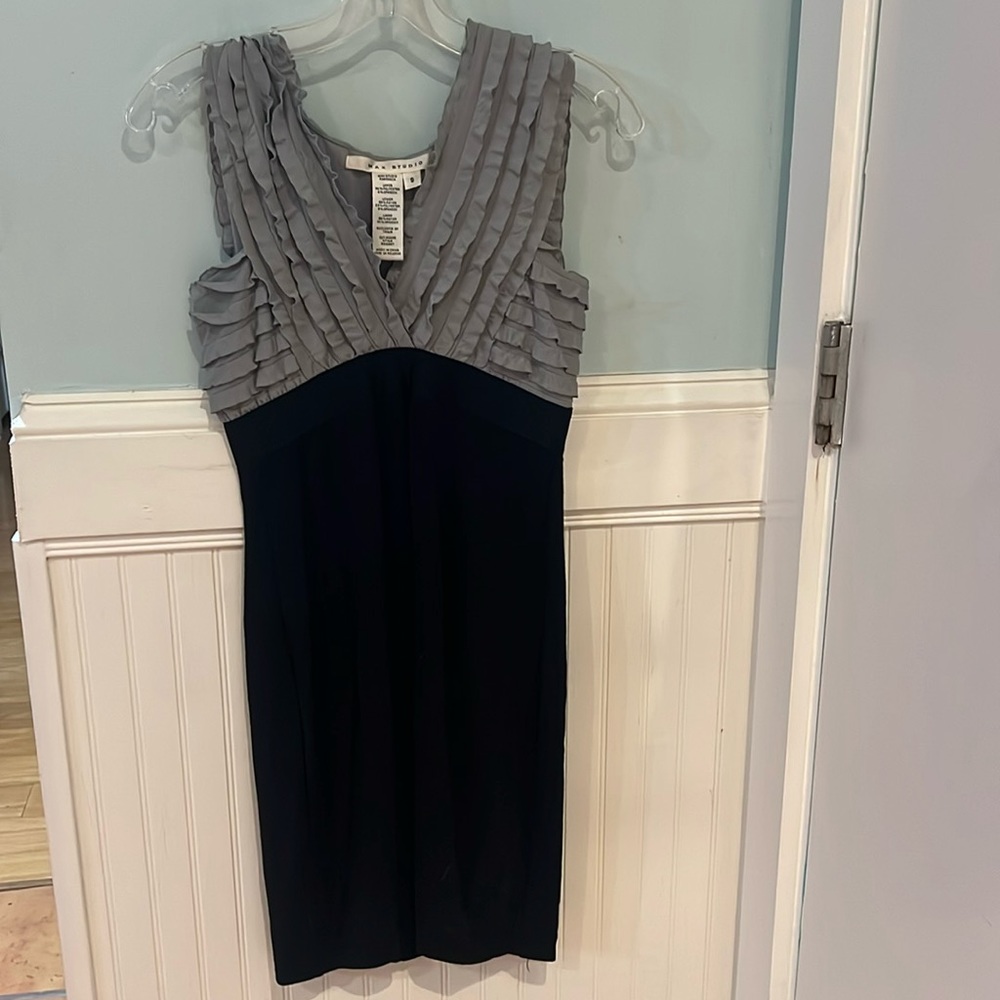 Max studio dress s grey and black